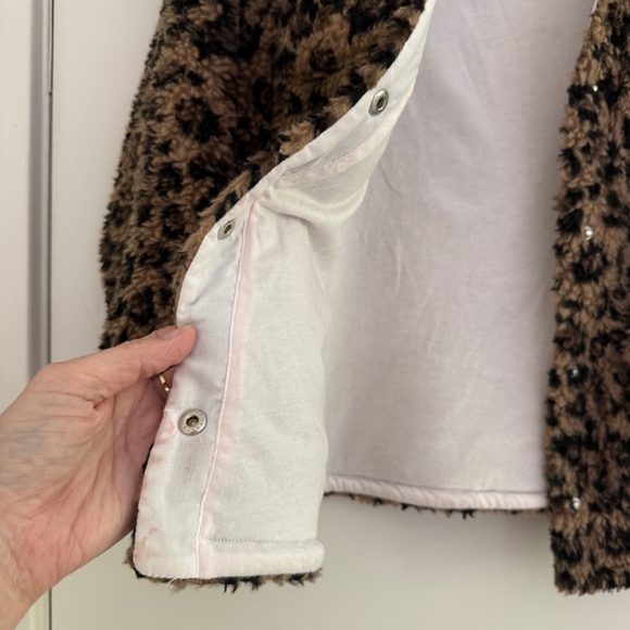 J.Crew Kids Crewcut Jacket in Leopard Sherpa size S (6-7) - Picture 7 of 8